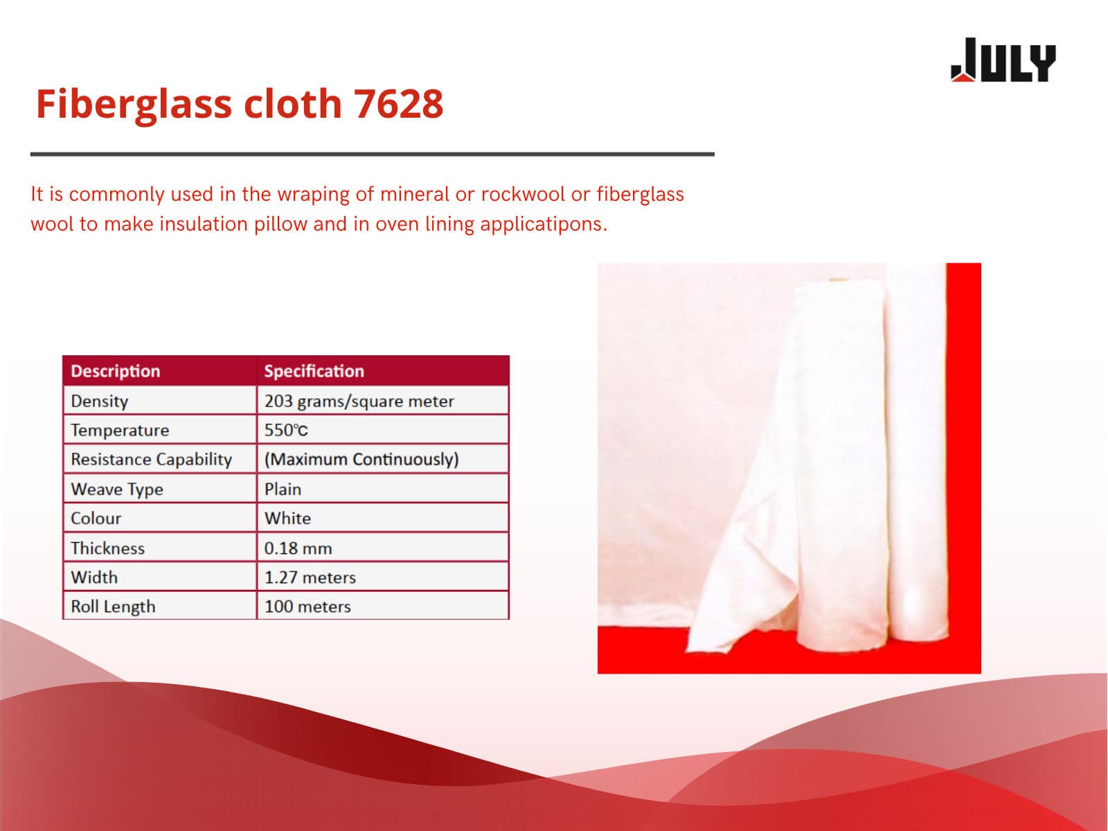 Fiberglass cloth 7628